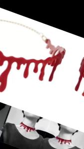 Halloween Costumes Vampire Blood Drip Choker Necklace Party Cosplay Decorations Joke Gifts Woman Fashion Jewelry for Girls