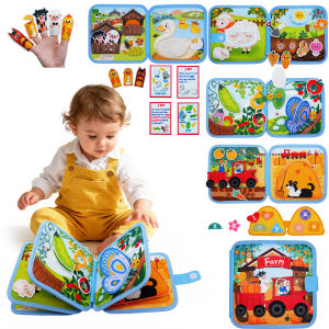 Montessori Busy Board for ToddlersFelt DIY Busy Book Dog Theme Preschool Learning Activity Fine Motor Skills Travel Toys