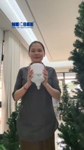 หลอดไฟ LED หลอดPVC หลอดไฟใหญ่ ขาว/วอร์ม สว่างประหยัดไฟขั้ว E27 ทนทาน ถนอมสายตา