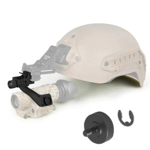 BOOIU J Arm Night Vision Mount สําหรับ AN/PVS-14 Monocular NVG Dovetail Night Vision ขอบเขตยุทธวิธี Fast HELMET Mount J อะแดปเตอร์แขน