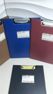LONG Leather Clipboard Writing Pad for Business Hard Board File Folder Office School Supplies Stationery