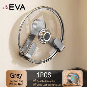 Cutting board rack pot cover rack kitchen wall mounted suction cup storage rack nail free installation metal bracket