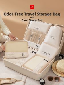 ZHIFAN | Travel Packing Organizer Bag for Luggage Clothes Shoes Underwear and Travel Outfits