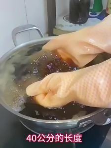 Cold Water Velvet Kitchen Catering Gloves Five Finger Flexible Anti Hot Water Food Grade Heat Insulation High Temperature