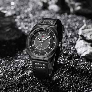 NAVIFORCE Orignal Casual Mens Quartz Watch 30m Waterproof Leather Strap Date Mens Business Fashion Watch NF9281L