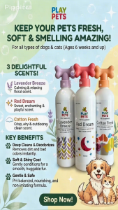 Play Pets Shampoo 1000ml for Dogs and Cats