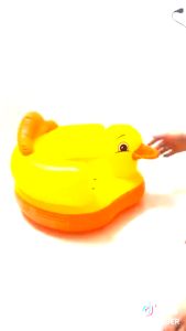 เด็ก เก้าอี้หัดนั่งเป่าลม เป็ดเป่าลมหัดนั่ง เก้าอี้เป่าลม สำหรับนั่งเด็ก