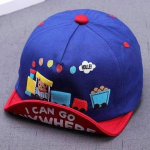 T.I - Topi Bisbol Lucu Bear with Train Anak Bayi Balita Baseball Hat Import