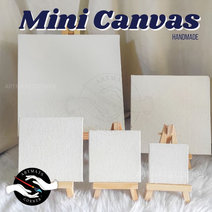 Mini Canvas Panel Square Sizes Gesso Primed Student Grade for Painting Acrylic and Oil Ready to