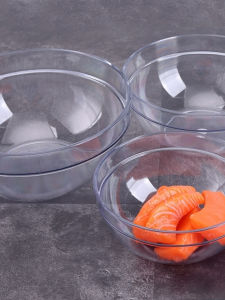 Transparent Plastic Salad Bowl for Restaurant Use Circular Shape Commercial Grade Perfect for Tea Service And Hot Pot