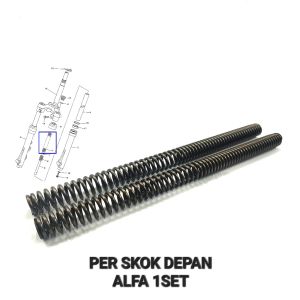 Per Skok Depan Alfa (Harga Per Set Isi 2) - Peer Pir Ver Vir Dalam As Linggis Sok Sekok Shockbreaker Depan Yamaha Force 1 F1z Fiz F1zr Fizr Panjang 294 cm