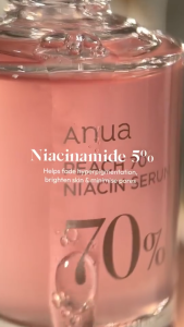ANUA Peach 70% Niacinamide Serum brightening hydrating face serum hyperpigmentation treatment reducing melanine daily clean beauty 30ml