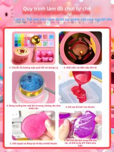 Bộ Vật Liệu DIY Sáp Jelly Không Độc Không Mùi Có Thể Nén