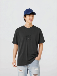 Semir | Áo Thun Nam Tay Ngắn In Chữ Nổi Màu Degradé Mùa Hè