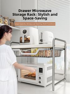 CAIYUNJIA | Multi-functional Double Drawer Pull-out Shelf for Kitchen