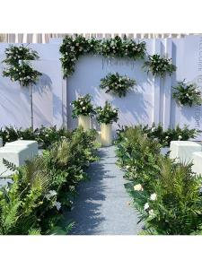YYBAIO | Wedding Aisle Runner Decorative Eucalyptus Large Artificial Flowers