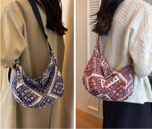 Aldawaar Beg Tangan Wanita Bahu Jinjing Silang ( Batik Canvas Women Travel Office Outer Sling Shoulder Bag Handbag Tote ) 6G4