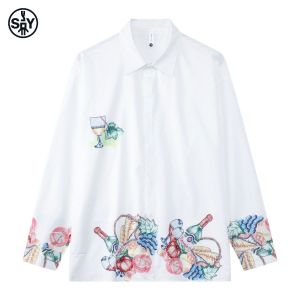 Early Autumn High-End Mens Long Sleeve Shirt Loose Fit Outerwear Casual Style Polyester Fiber No Ironing Required