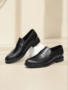 Leather Perforated Men Shoes