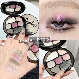 Eight-Color Amber Eye Shadow Shell Smoky Makeup Dark Style Matte Shimmer Shiny Crystal New Arrival Affordable Student Niche Style