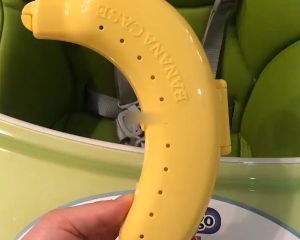 Banana Case Plastik Fruits Case Snack Case Anti-Ekstrusi Wadah Pisang Portabel Kualitas Tinggi Fruits Case Snack Case