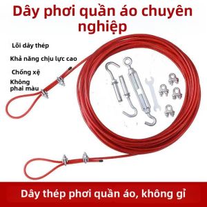 Besee | Dây Phơi Quần Áo Ngoài Trời Bọc Dây Thép Dày