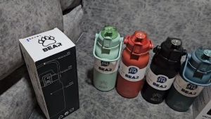 กระบอกน้ำเก็บอุณหภูมิร้อนและเย็นสแตนเลส SUS316 ยี่ห้อ BEAR 1.8ลิตร เก็บความเย็น25ชม. ฝาล็อค2ชั้นพร้อมหลอดดูดน้ำ รับประกันเปลี่ยนใบใหม่30วัน