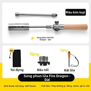 The Primitive | Găng Tay Da Dài Chống Cháy Chịu Nhiệt Dày Chống Mòn Cho Cắm Trại Ngoài Trời