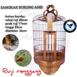 Sangkar anis diameter 36 finishing semprot plitur