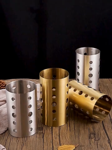 Tableware tube rack/storagethick stainless steelutensil holderforks/spoons/chopstickscaseholderorganizerkitchen organizerBINLU