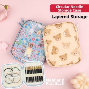 Compact Portable Circular Needle Organizer Bag