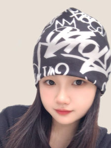 หมวกคลุมหัวขนาดใหญ่แบบลำลองสำหรับผู้หญิง ผ้าฝ้ายผสมโพลีเอสเตอร์ หมวกคลุมหัวแบบมีฮู้ดสำหรับฤดูใบไม้ร่วงและฤดูหนาว