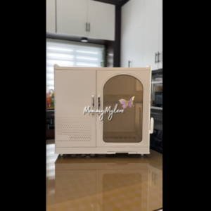 【TATO】Plastic Dish Cabinet Foldable Aesthetic Dish Drainer Drying Rack With Cover 50cm For Kitchen Plates Bowls Storage Organizer