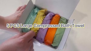 Disposable Bath TowelsTablets70x140cm/55x27" DisposableTowels for TravelWater AbsorptionStrongSuitable for HikingcampingBeachSwimming and Traveling