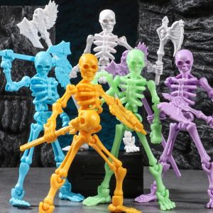 Skeleton Man Action Figure Toy Movable Three-dimensional Skeleton Man Model Ornaments Movable Joints Toy Gift Collectible