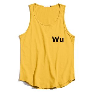 Sporty Cotton Tank Top for Men Fitness Summer Fashion Loose Trendy Shoulder Ins Sleeveless Basketball No Sleeve T-Shirt
