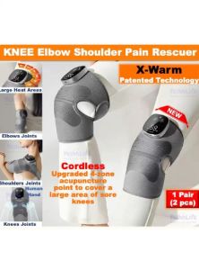 Yeshhlife Keepfit Cordless Knee Massager Heated Knee Elbow Shoulder Brace Wrap Vibration Knee Elbow Shoulder Heating Relaxer