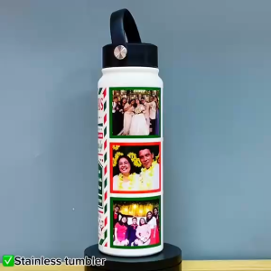 Transfer It Personalized Family Photo Christmas 800ml Stainless Tumbler Vacuum Flask Hot & Cold