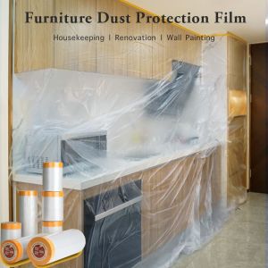 PE Dust-Proof Film Furniture Decoration Shielding Film Wardrobe Bed Sand Dust Cover Cloth Automobile Spraying Protective Film