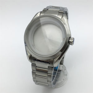 Vỏ Đồng Hồ Bằng Thép Không Gỉ Màu Bạc 40mm Với Kính Sapphire Dành Cho Phụ Kiện Đồng Hồ Chuyển Động NH34 NH35 NH36 ETA2824 PT5000