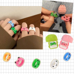Nicedays🍒Cincin Bentuk Hewan Katak 5 Warna Untuk Hadiah Teman
