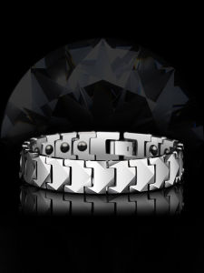 Saya Tungsten Gold Mens Bracelet Wide Edition High End Feel Simple Fashion Jewelry Alloy Inlaid Artificial Gemstones