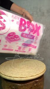 (50 Lembar) Kantong Plastik Box Donat untuk 6 Donat / Plastik HD Box Donat isi 6