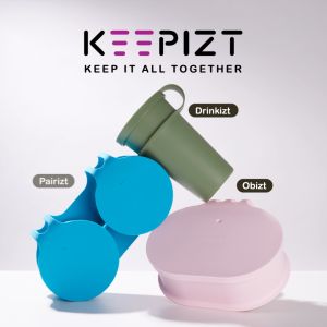 Neumore Keepizt PAIRIZT Twin Pack Food Container 350ml x 2pcs - Baby Pink