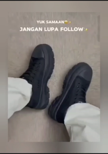 SNEAKERS TERBARU SEPATU SEKOLAH WANITA WARNA HITAM POLOS TERBARU