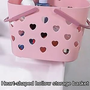 Portable Shower Caddy Tote Plastic Storage Basket with Handle Organizer Bin for Bathroom Pantry Kitchen College Dorm Garage Gym Camp