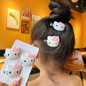 C.three Y2k Retro Kitty Hair Clip Sweet Cool Girl Bangs Clip Niche Design Sense Edge Clip