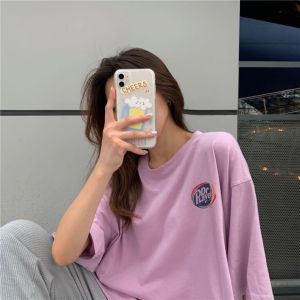 เสื้อยืดคอกลม แขนสั้น วินเทจ สกีนลายเท่ห์ๆ ใส่ได้ทั้งชายและหญิง TS782