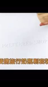 PREFERRED SHOP Cleaning Brush for Bottles - Bottle Brush Portable Travel Set - Silicone Baby Bottle Cleaner Brush Staw Cleaning Kitchen Wire Scrub Set for Washing with Bottle Soap Dispenser 5in1