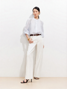 Vero Moda | Contrast Waistband Retro Balloon Pants Topstitch Detail Wearable and Commuting-Friendly Jeans